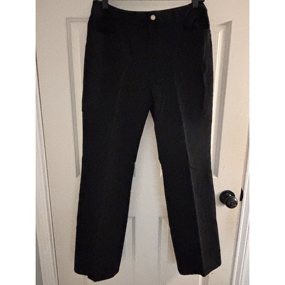Dana Buchman Black Bootcut Dress Pants Womens‎ Size 10 Stretch Cotton